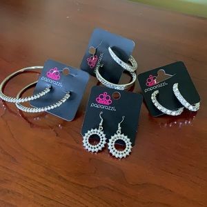 4 earring Paparazzi bundle